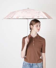 MOONBAT 【一級遮光/軽量】PAUL & JOE 晴雨兼用 日傘 折りたたみ傘 総柄クリザンテーム 遮熱 UV