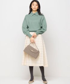 組曲 L 【2WAY・WEB限定】ウールカシミヤミックス ハイネックニット