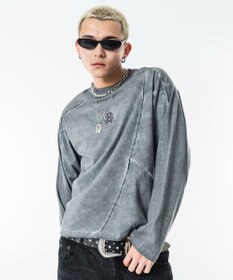 WEGO 【ユニセックス着用ITEM】コールドダイスウィッチングT（LS）