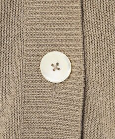 自由区 L 【洗える】ペーパーブレンド カーディガン