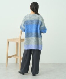 earth music&ecology グラデーション起毛ニットカーディガン