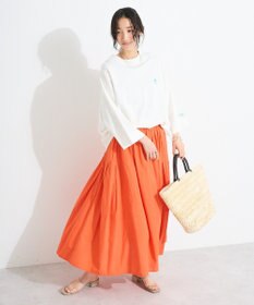 CRAFT STANDARD BOUTIQUE インド綿サイドタック切り替えスカート