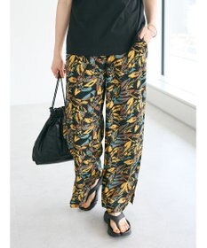 CRAFT STANDARD BOUTIQUE レーヨン柄プリントワイドパンツ
