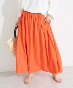 CRAFT STANDARD BOUTIQUE インド綿サイドタック切り替えスカート