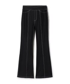 Chacott デニム調ブーツカットパンツ