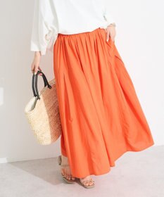 CRAFT STANDARD BOUTIQUE インド綿サイドタック切り替えスカート