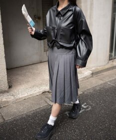 WEGO Fレザードロストショートシャツ