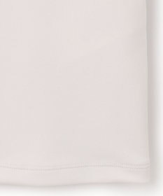 ICB 【洗える】シャイニースムース ドレープフリルカットソー