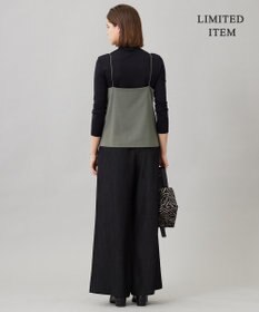 ICB L 【WEB限定・UVカット・洗える】ウール2WAYストレッチ キャミソールブラウス