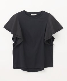 ANY 【シワになりにくい】ダブルフレアスリーブカットソー