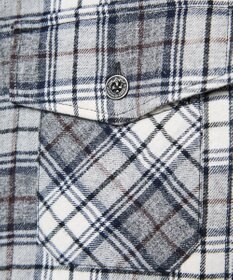 JOSEPH ABBOUD MOUNTAIN オーガニックラフィーネル ボアインナー シャツ