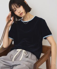AMERICAN HOLIC シアーベロア配色プルオーバー