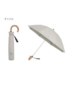 MOONBAT 【WEB限定】LANVIN en Bleu 晴雨兼用 折りたたみ傘 長傘(2WAY) プレーン×ロゴ刺繍 一級遮光 遮熱 UV