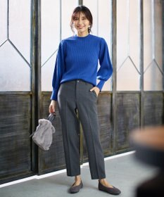 ANY L 【ウエストゴム/ストレッチ/裏起毛】シークレットウォーム　テーパードパンツ