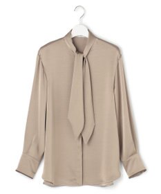 ICB L 【WEB＆一部店舗限定】 DrapySatin ボウタイブラウス