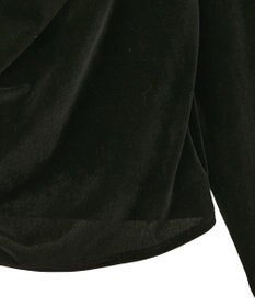 earth music&ecology シアーベロアドレープネックプルオーバー