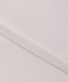 ICB 【洗える】シャイニースムース ドレープフリルカットソー