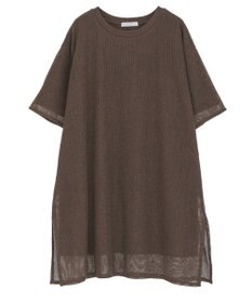 Green Parks 半袖メッシュドッキングチュニック