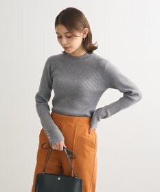 Green Parks もちやわ　袖口釦リブニットプルオーバー