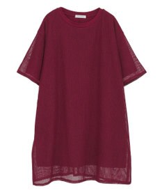 Green Parks 半袖メッシュドッキングチュニック