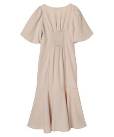 earth music&ecology フロントボタン裾フレアワンピース