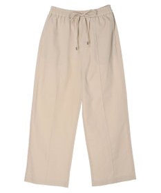 Green Parks 綿麻混イージーワイドパンツ