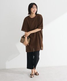 Green Parks 半袖メッシュドッキングチュニック