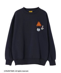 Green Parks ムジークタイガー／裏起毛刺しゅうプルオーバー
