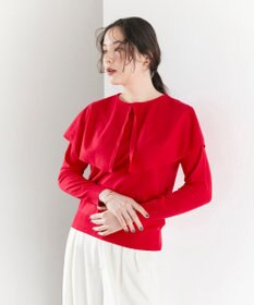 #Newans 【洗える】ケープカラープルオーバー