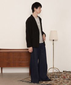 WEGO センタータックバギーフレアデニム