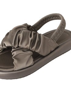 earth music&ecology ギャザークロスサンダル