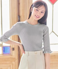 Feroux シアートリム リブニット