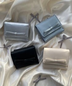 WEGO リボンフラップミニウォレット