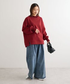 Green Parks リブドッキング裏起毛プルオーバー