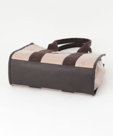 LA BAGAGERIE ソフトエナメル　ロゴテープトートバッグ　Lサイズ