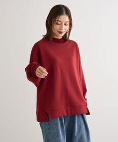 Green Parks リブドッキング裏起毛プルオーバー