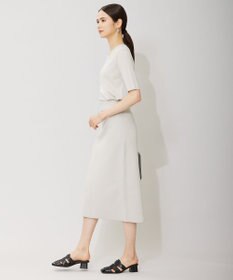 ICB 【洗える】 シンセティックハイゲージ ニットスカート