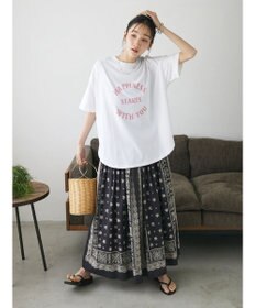 CRAFT STANDARD BOUTIQUE シルケット天竺　ロゴＰＴ裾ラウンドチュニックＳ／Ｓ
