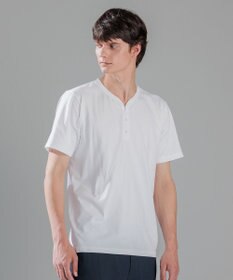 JOSEPH HOMME スビンソフトジャージー　ヘンリーネック半袖カットソー