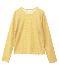 CRAFT STANDARD BOUTIQUE 花柄レースシャーリングプルオーバー