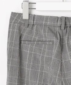 J.PRESS LADIES L アルガンシルク チェック テーパード パンツ