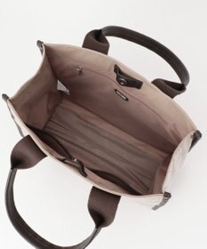 LA BAGAGERIE ソフトエナメル　ロゴテープトートバッグ　Lサイズ