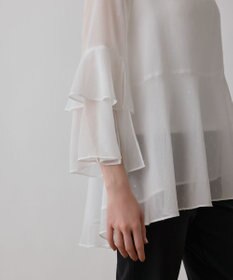 GRACE CONTINENTAL フィルムジャガードフリルトップ