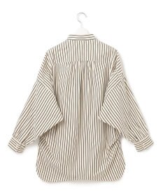 J.PRESS YORK STREET 【WOMEN】コットンタイプライター バックドレープブラウス