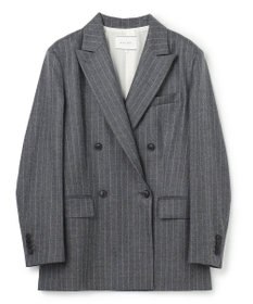 BEIGE， DELAND / ウールピンストライプダブルジャケット