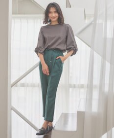 ANY 【セットアップ対応/ウエストゴム】イージィケア美脚テーパードパンツ