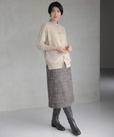 J.PRESS LADIES 【洗える】CASHMERE BLEND クルーネックカーディガン