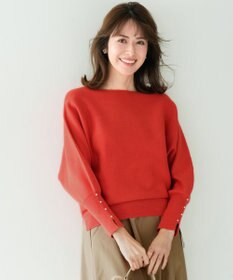 ANY SIS 【洗える・セットアップ可】アンチピリングドルマン畔 ニット