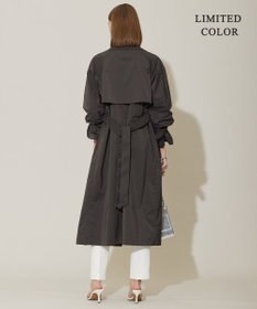 ICB 【撥水加工】 メモリーストレッチタフタ トレンチコート