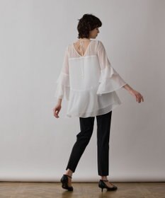 GRACE CONTINENTAL フィルムジャガードフリルトップ